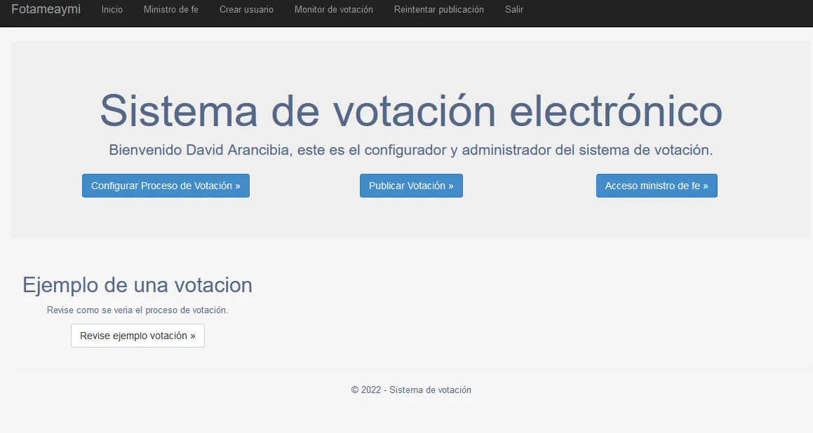 Captura Voto Electrónico Ethereum